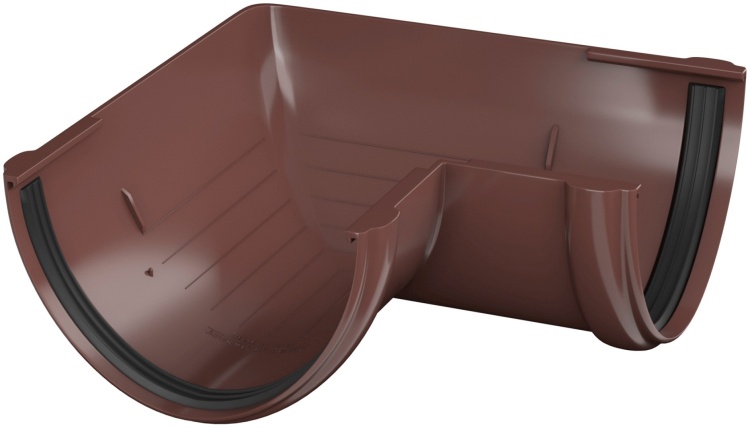 Угол желоба 90 градусов ТЕХНОНИКОЛЬ, коричневый