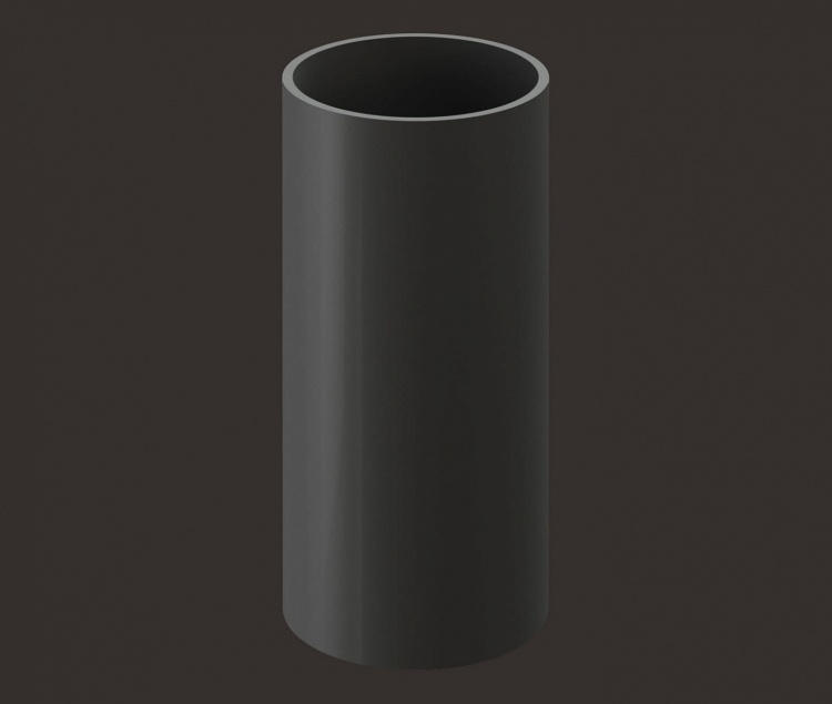 Труба водосточная DOCKE Premium 1м,  графит