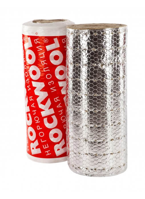 Утеплитель Rockwool Вайред Мат I 80 Кашированный фольгированный 6000х1000х40 мм