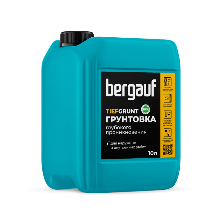 Грунтовка глубоко проникновения Bergauf TIEFGRUNT U, 10л