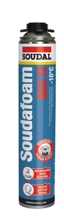 Монтажная пена Soudal MAXI 70, зимняя, 870мл